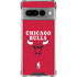 NBA Chicago Bulls Red Distressed Google Pixel 7 Pro Clear Case